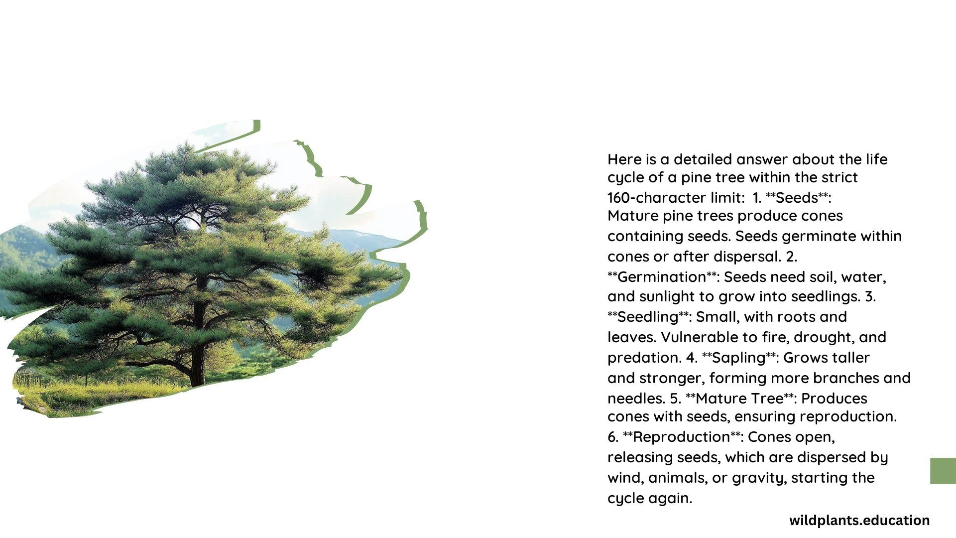 Life Cycle of a Pine Tree